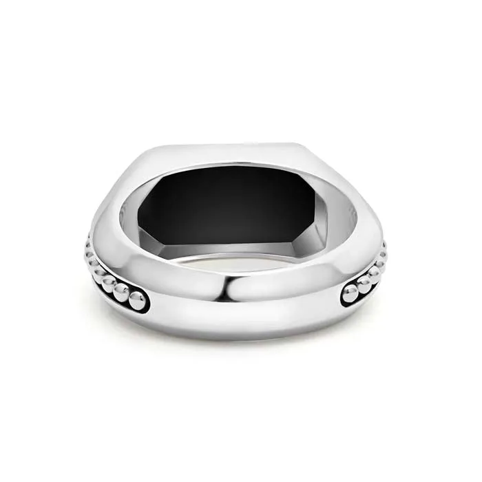 LAGOS Anthem Onyx Octagon Ring in Sterling Silver