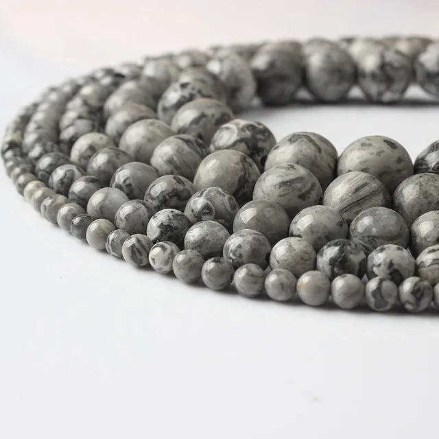 LanLi  Fashiont Jewelry 4/6/8/10/12mm natural stones Loose Beads series DIY men and women Bracelet Necklace anklet Accessories