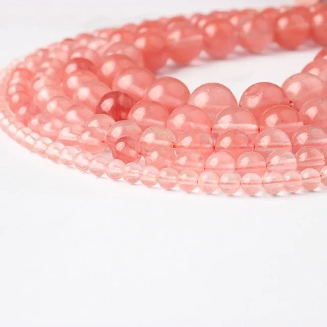 LanLi  Fashiont Jewelry 4/6/8/10/12mm natural stones Loose Beads series DIY men and women Bracelet Necklace anklet Accessories