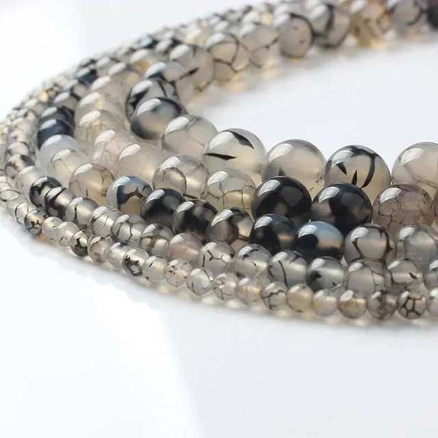 LanLi  Fashiont Jewelry 4/6/8/10/12mm natural stones Loose Beads series DIY men and women Bracelet Necklace anklet Accessories