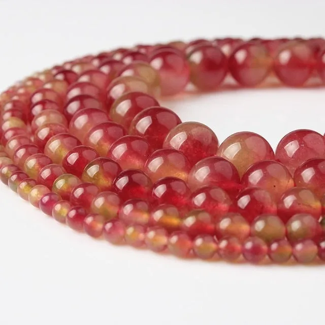 LanLi  Fashiont Jewelry 4/6/8/10/12mm natural stones Loose Beads series DIY men and women Bracelet Necklace anklet Accessories