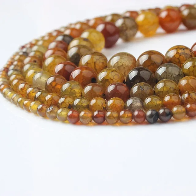 LanLi  Fashiont Jewelry 4/6/8/10/12mm natural stones Loose Beads series DIY men and women Bracelet Necklace anklet Accessories