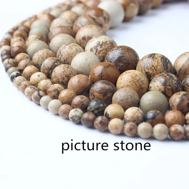 LanLi  Fashiont Jewelry 4/6/8/10/12mm natural stones Loose Beads series DIY men and women Bracelet Necklace anklet Accessories