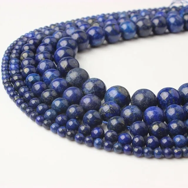 LanLi  Fashiont Jewelry 4/6/8/10/12mm natural stones Loose Beads series DIY men and women Bracelet Necklace anklet Accessories