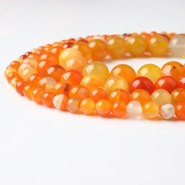 LanLi  Fashiont Jewelry 4/6/8/10/12mm natural stones Loose Beads series DIY men and women Bracelet Necklace anklet Accessories