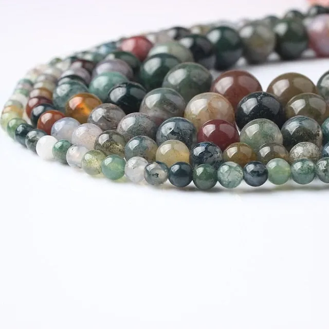 LanLi  Fashiont Jewelry 4/6/8/10/12mm natural stones Loose Beads series DIY men and women Bracelet Necklace anklet Accessories