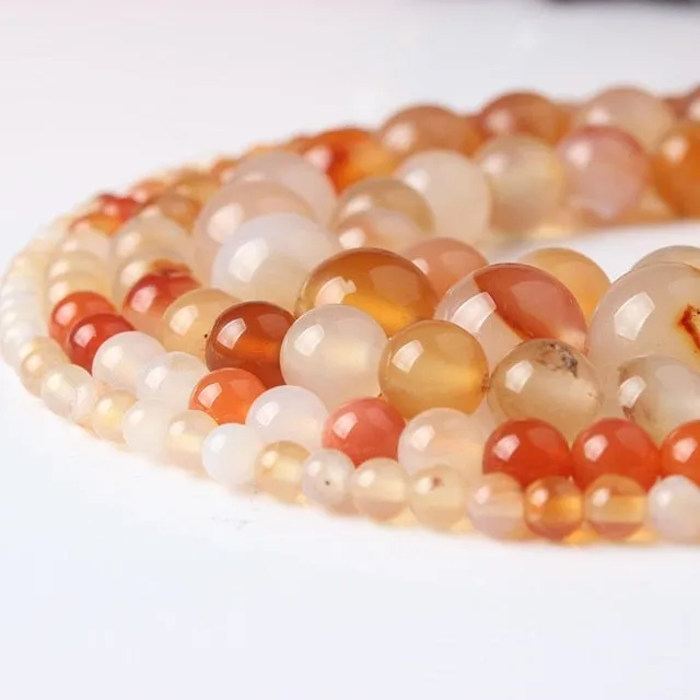LanLi  Fashiont Jewelry 4/6/8/10/12mm natural stones Loose Beads series DIY men and women Bracelet Necklace anklet Accessories