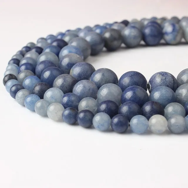 LanLi  Fashiont Jewelry 4/6/8/10/12mm natural stones Loose Beads series DIY men and women Bracelet Necklace anklet Accessories