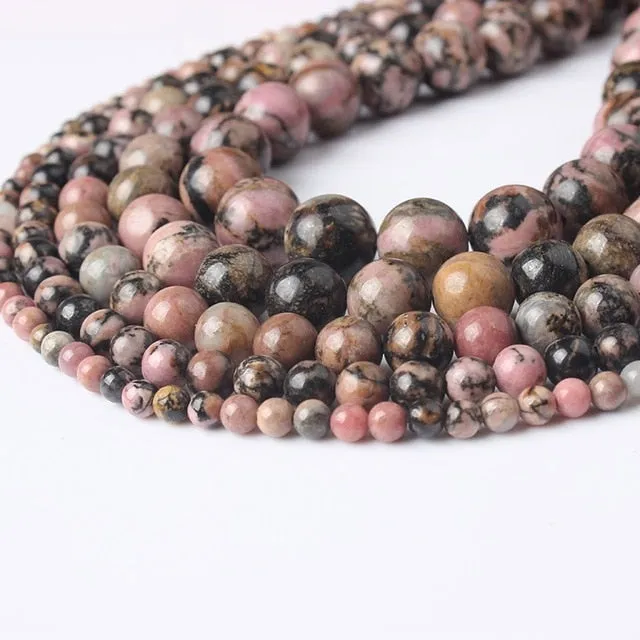 LanLi  Fashiont Jewelry 4/6/8/10/12mm natural stones Loose Beads series DIY men and women Bracelet Necklace anklet Accessories