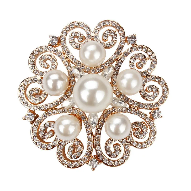 Large Floral Brooch BR-302