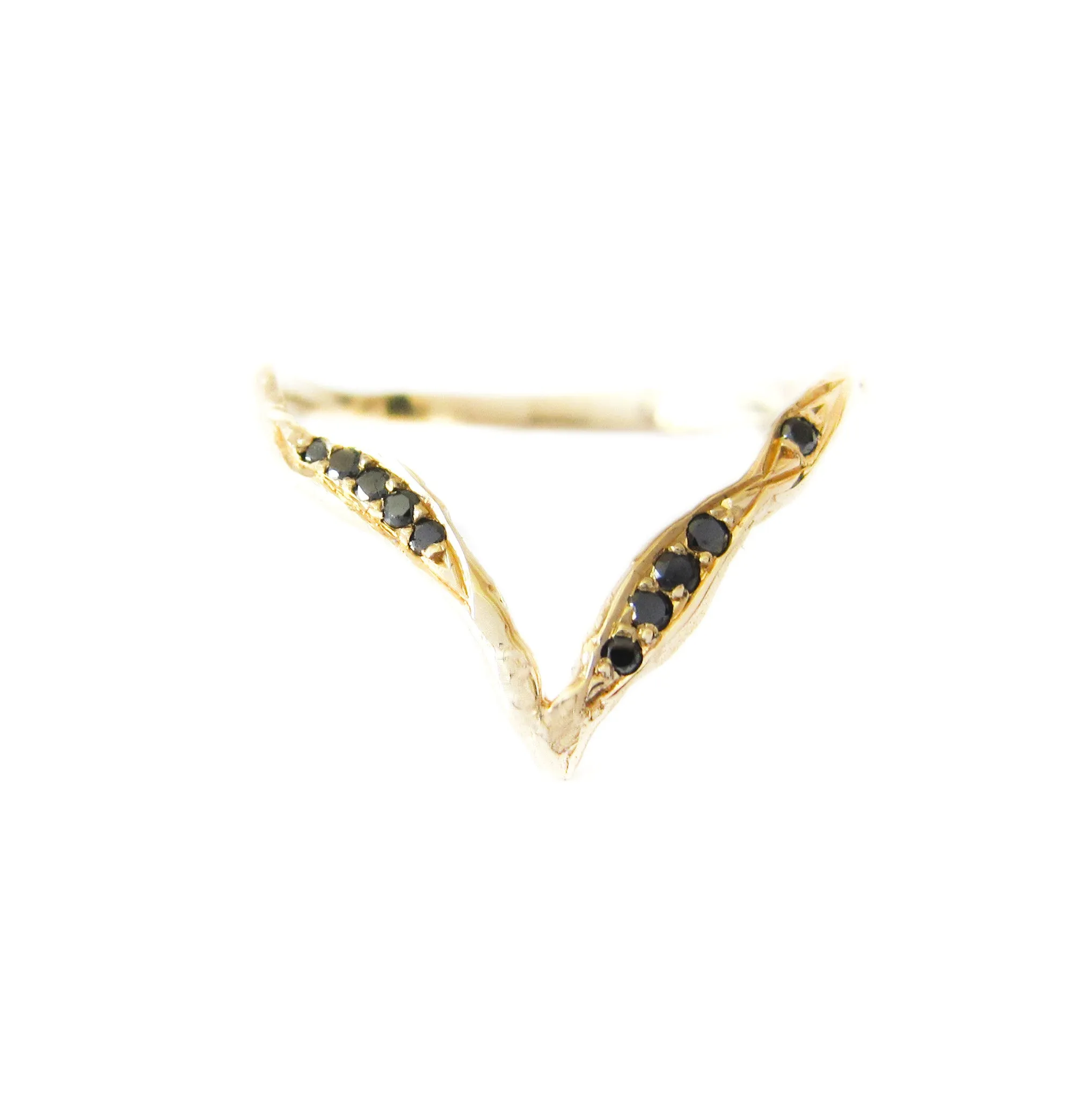 Lava Beak Black Diamond Ring