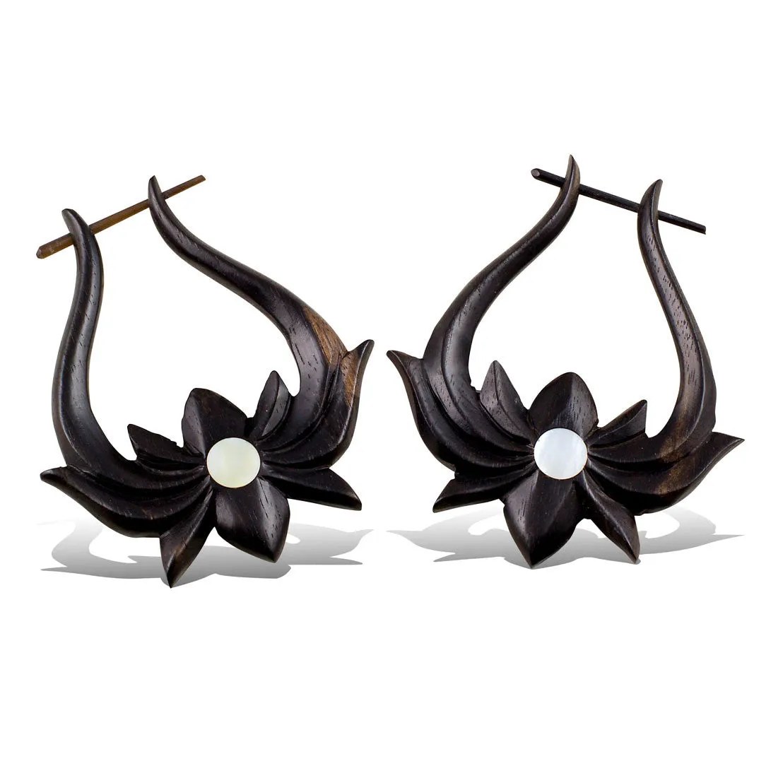 Lotus Hoops with Shell - Wood