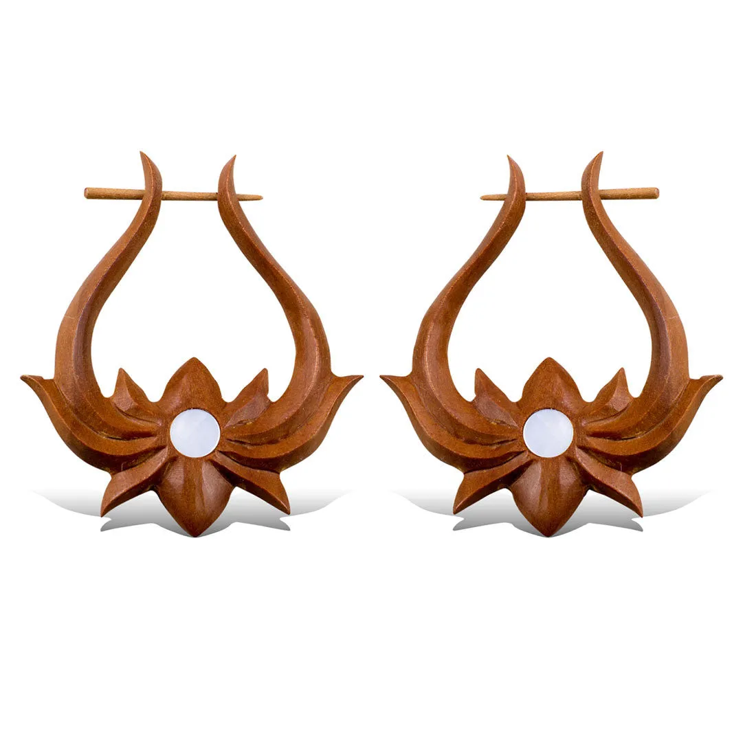 Lotus Hoops with Shell - Wood