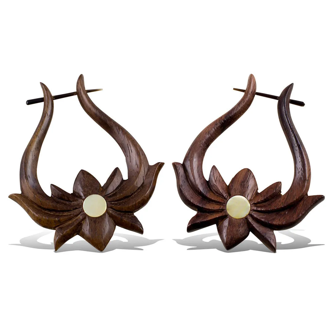 Lotus Hoops with Shell - Wood