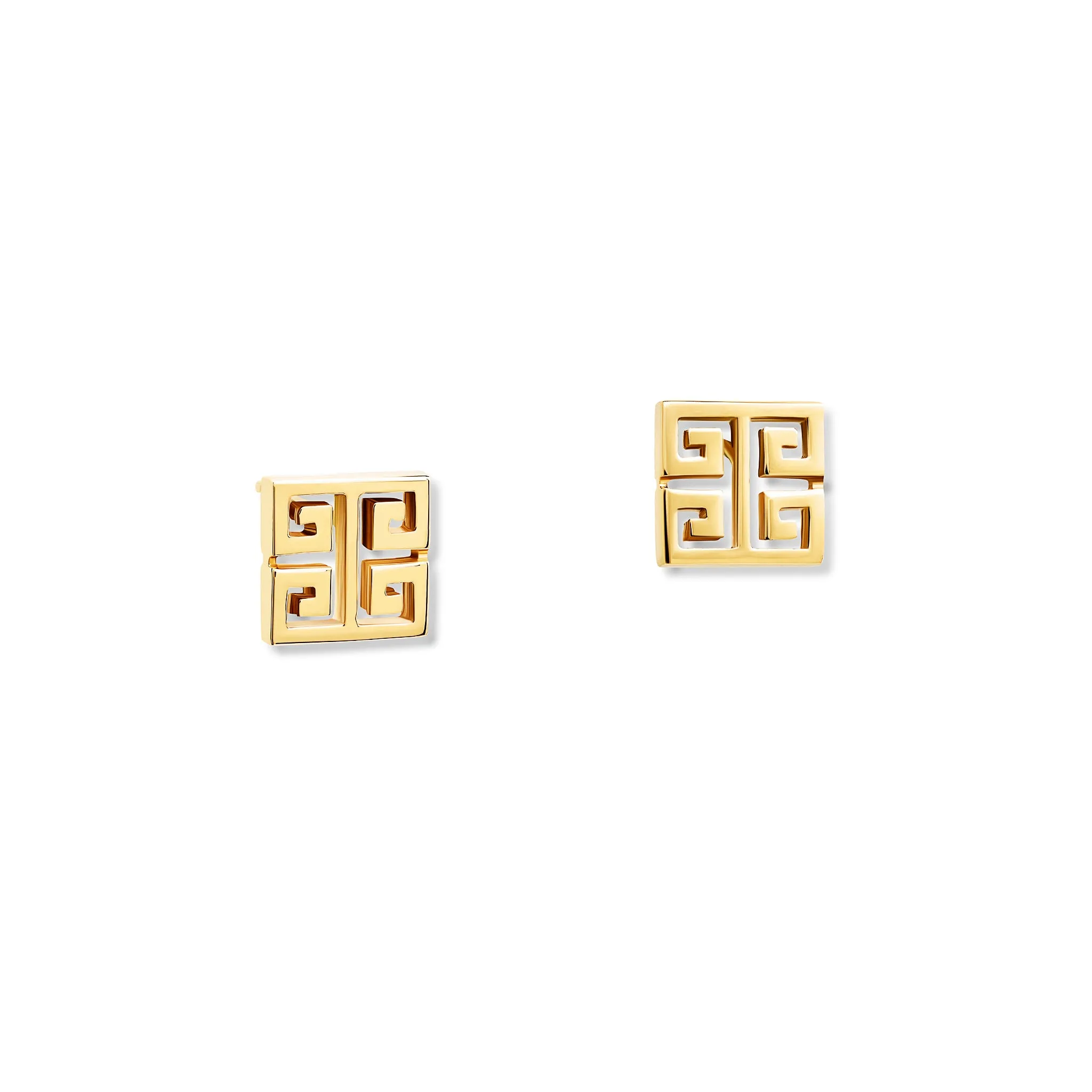 Meandros Stud Earrings Yellow Gold