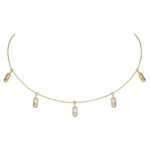 Messika Move Uno Pave Drop Pendant Choker