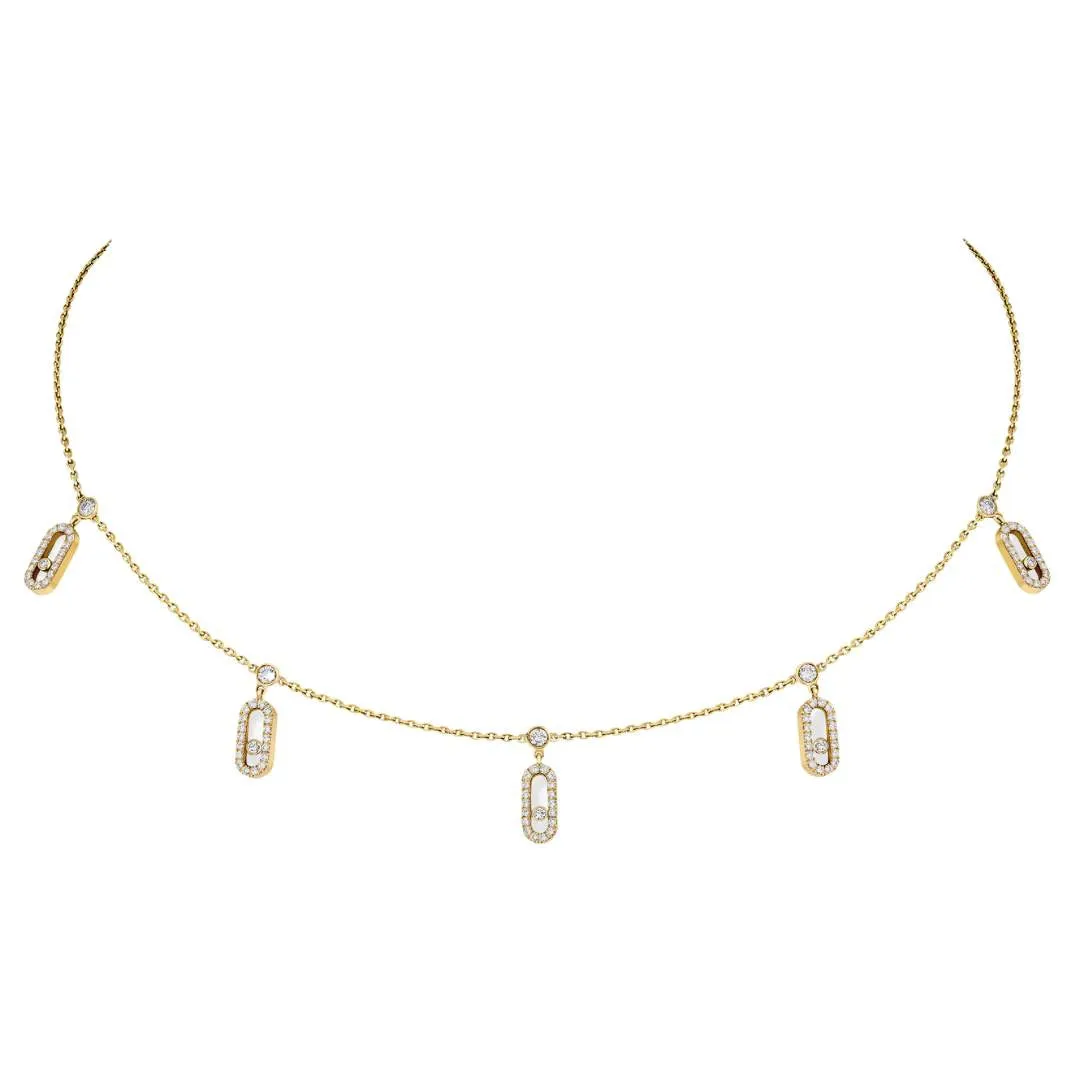 Messika Move Uno Pave Drop Pendant Choker