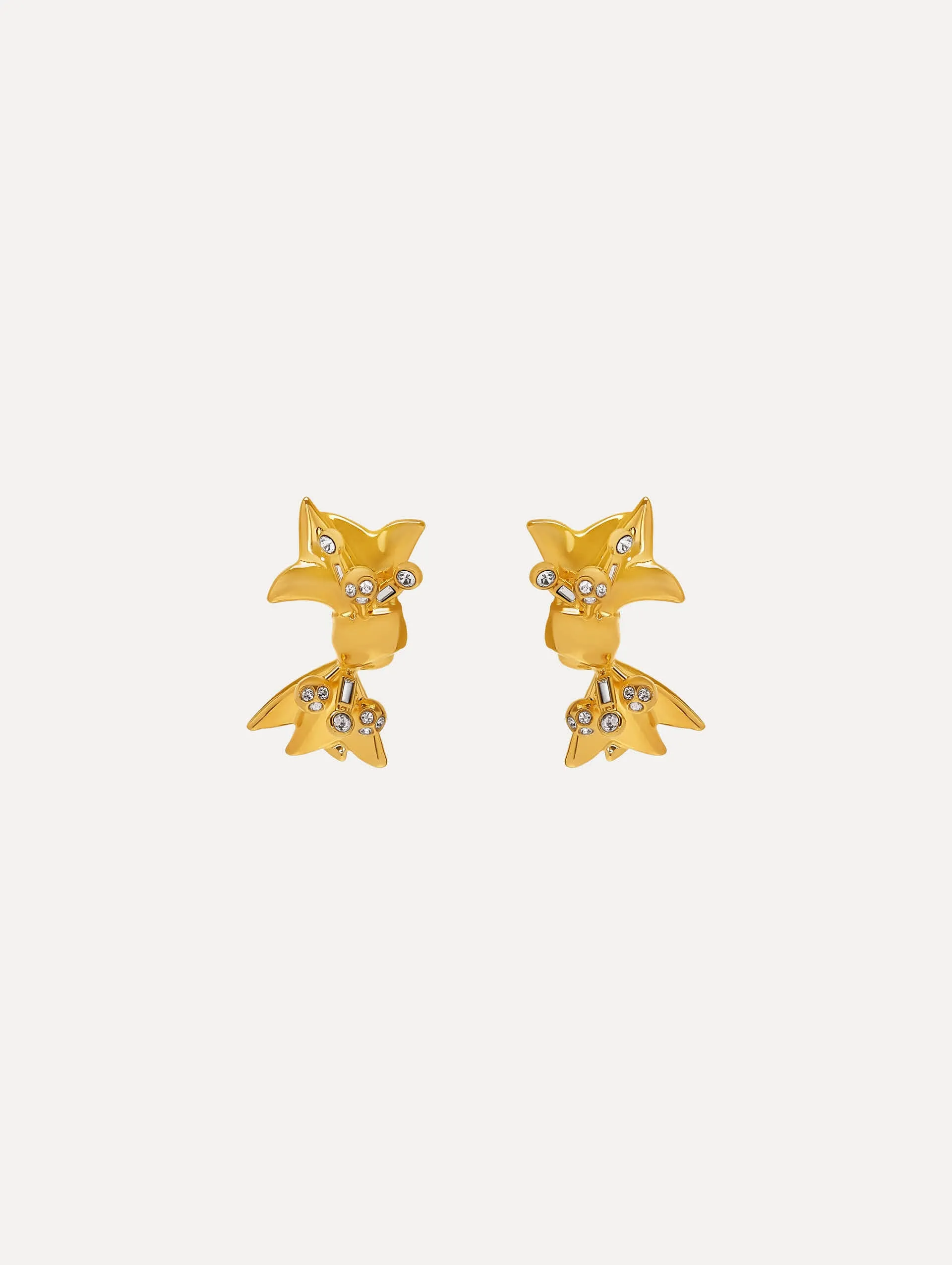 Mill Bow Clip-On Earrings