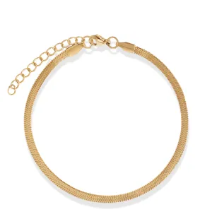 Nic Herringbone Chain Bracelet