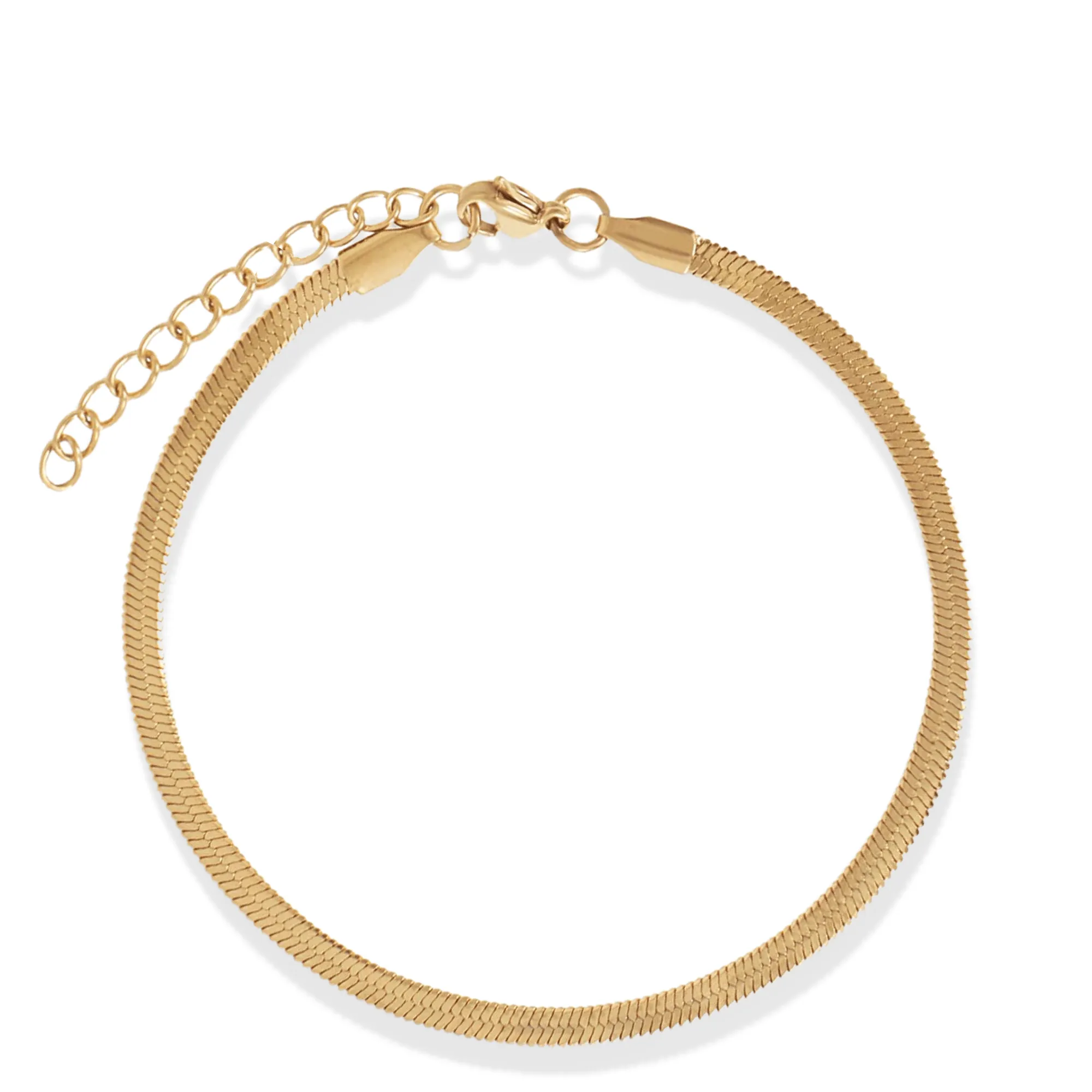 Nic Herringbone Chain Bracelet