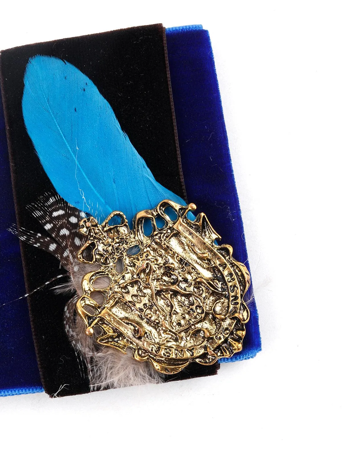 Odette Women Aurelia Beautifier Dark Blue Brooch