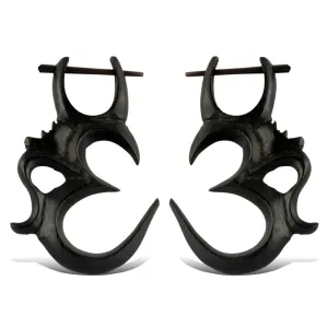 Ohm Earrings - Wood