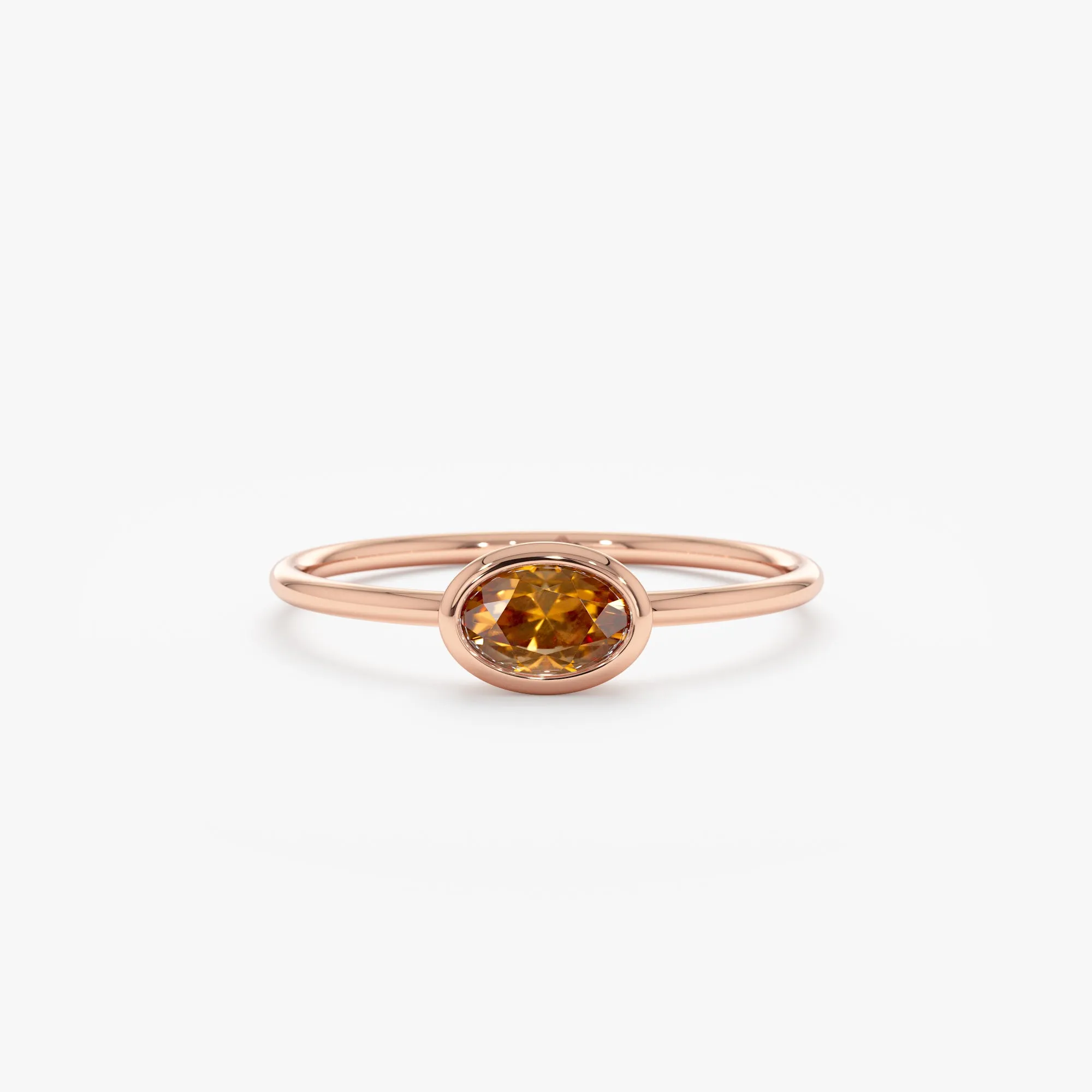 Oval Citrine Ring, Linda
