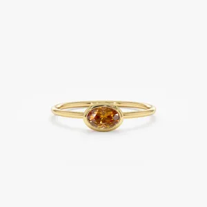 Oval Citrine Ring, Linda