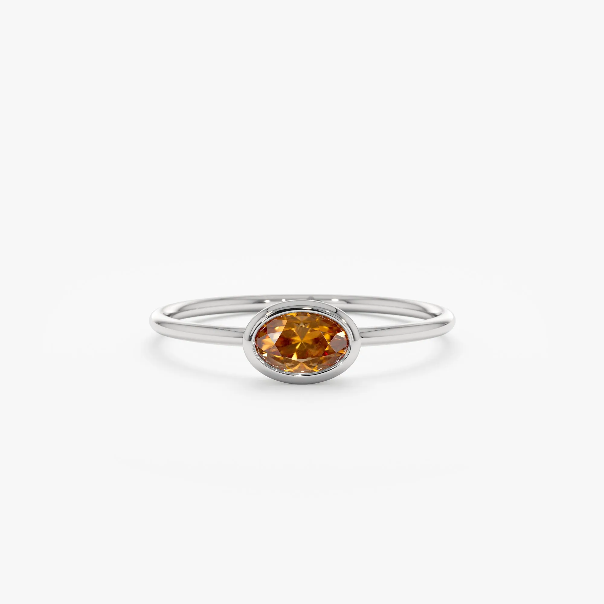 Oval Citrine Ring, Linda