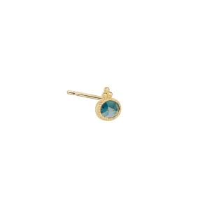 Oval Precious Stud London Blue Topaz - 18k Gold - Sold by Piece