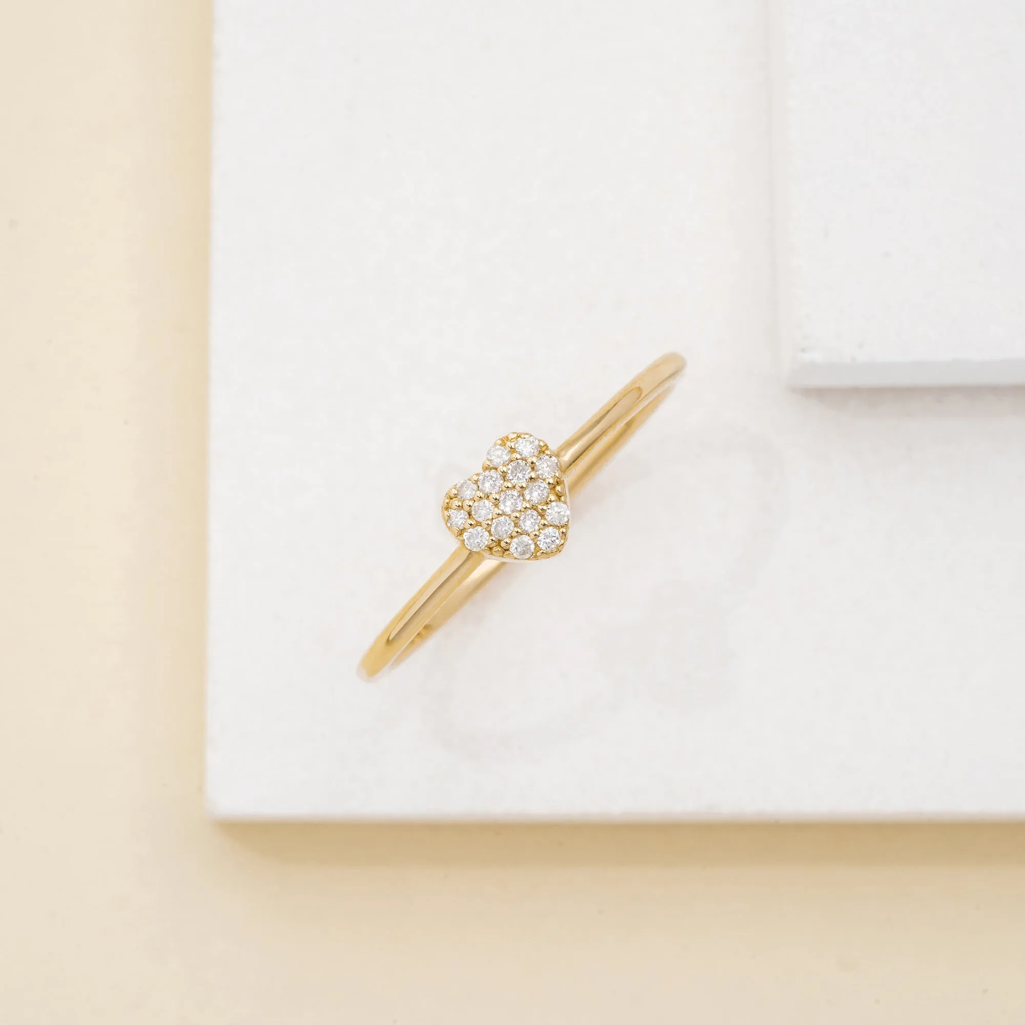 Pave Diamond Heart Ring, Taylor