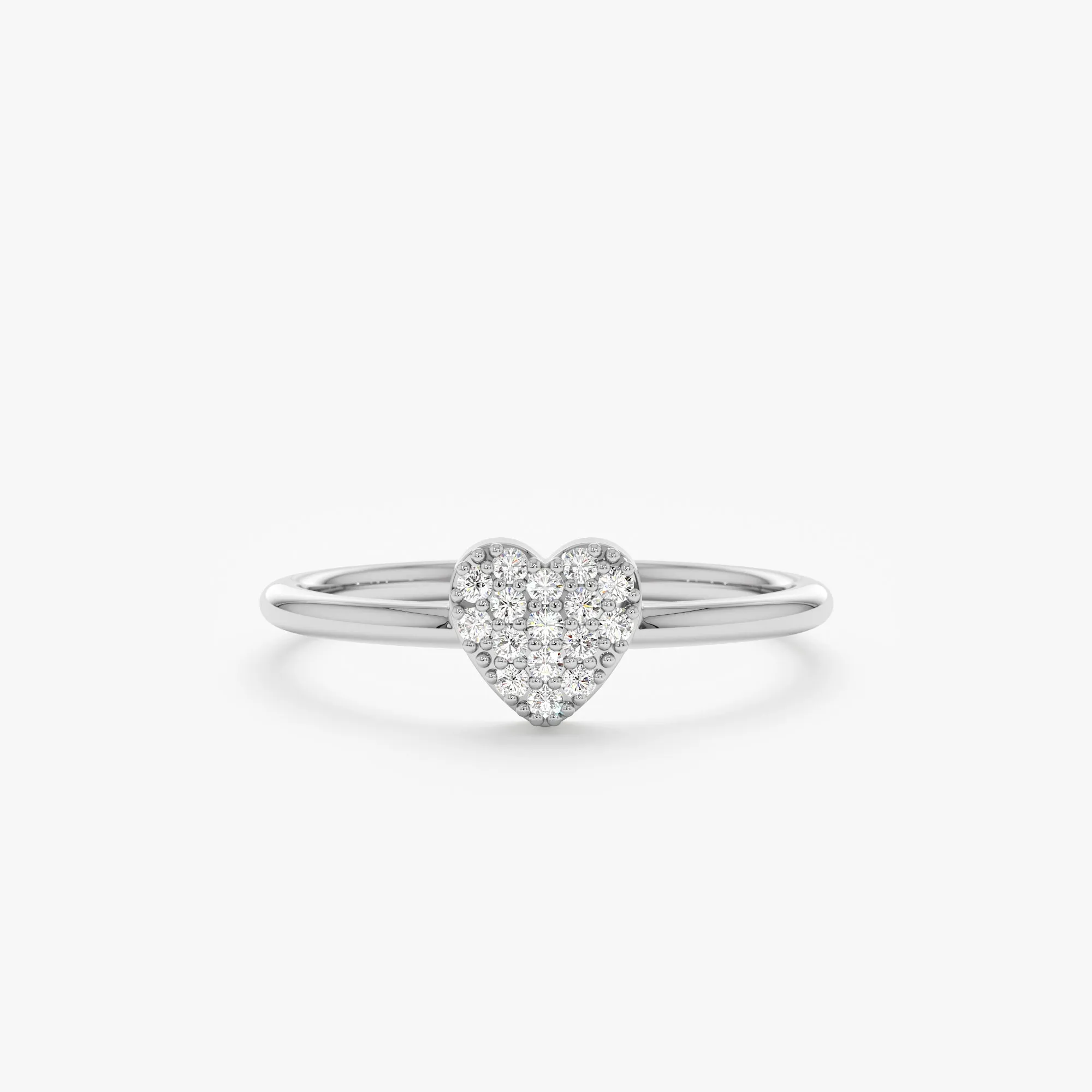 Pave Diamond Heart Ring, Taylor