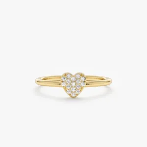 Pave Diamond Heart Ring, Taylor