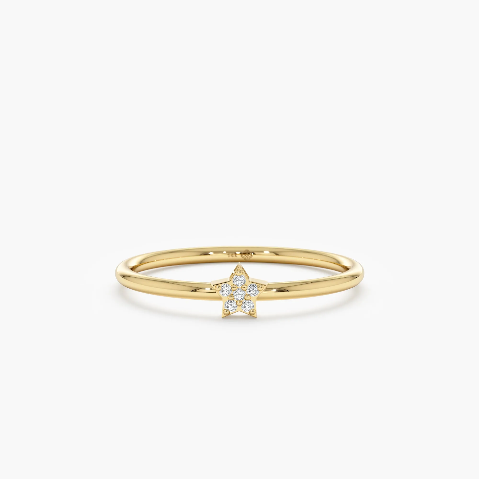 Petite Diamond Star Ring, Vega