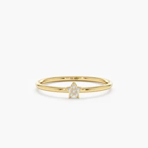 Petite Diamond Star Ring, Vega