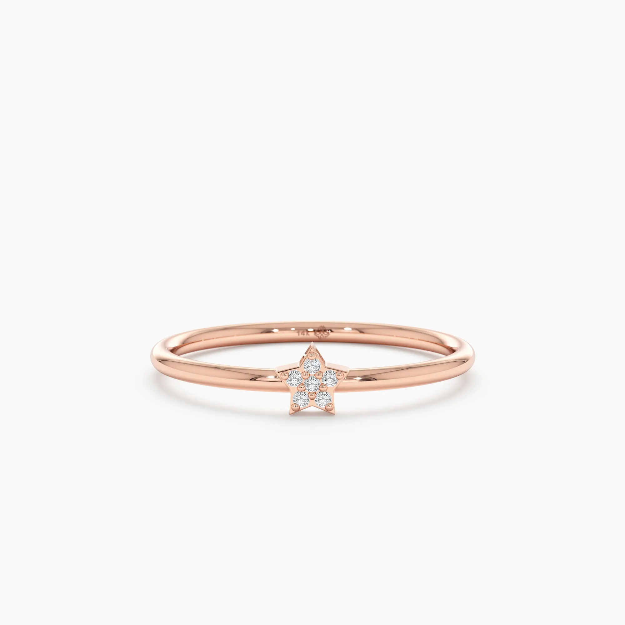 Petite Diamond Star Ring, Vega