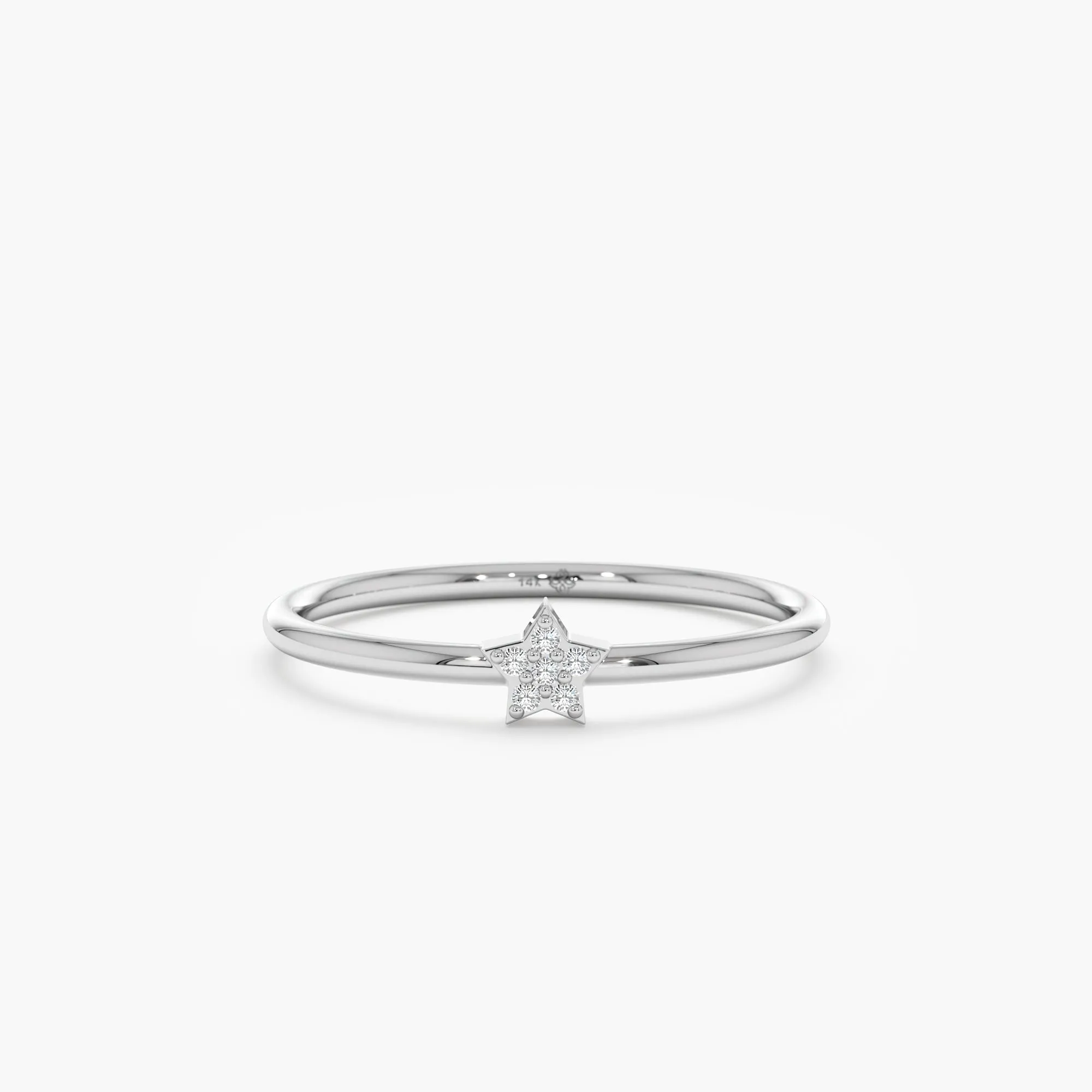Petite Diamond Star Ring, Vega