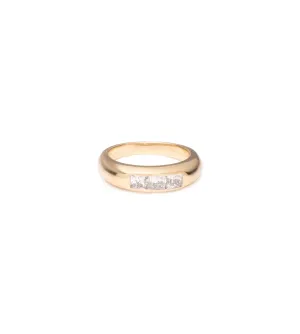 Princess Cut Diamond : Gemstone Band