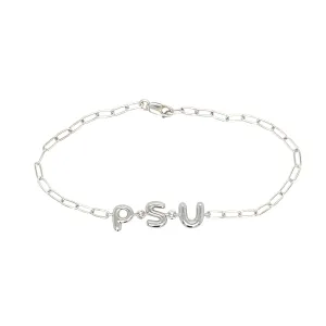 PSU Bubble Initial Bracelet