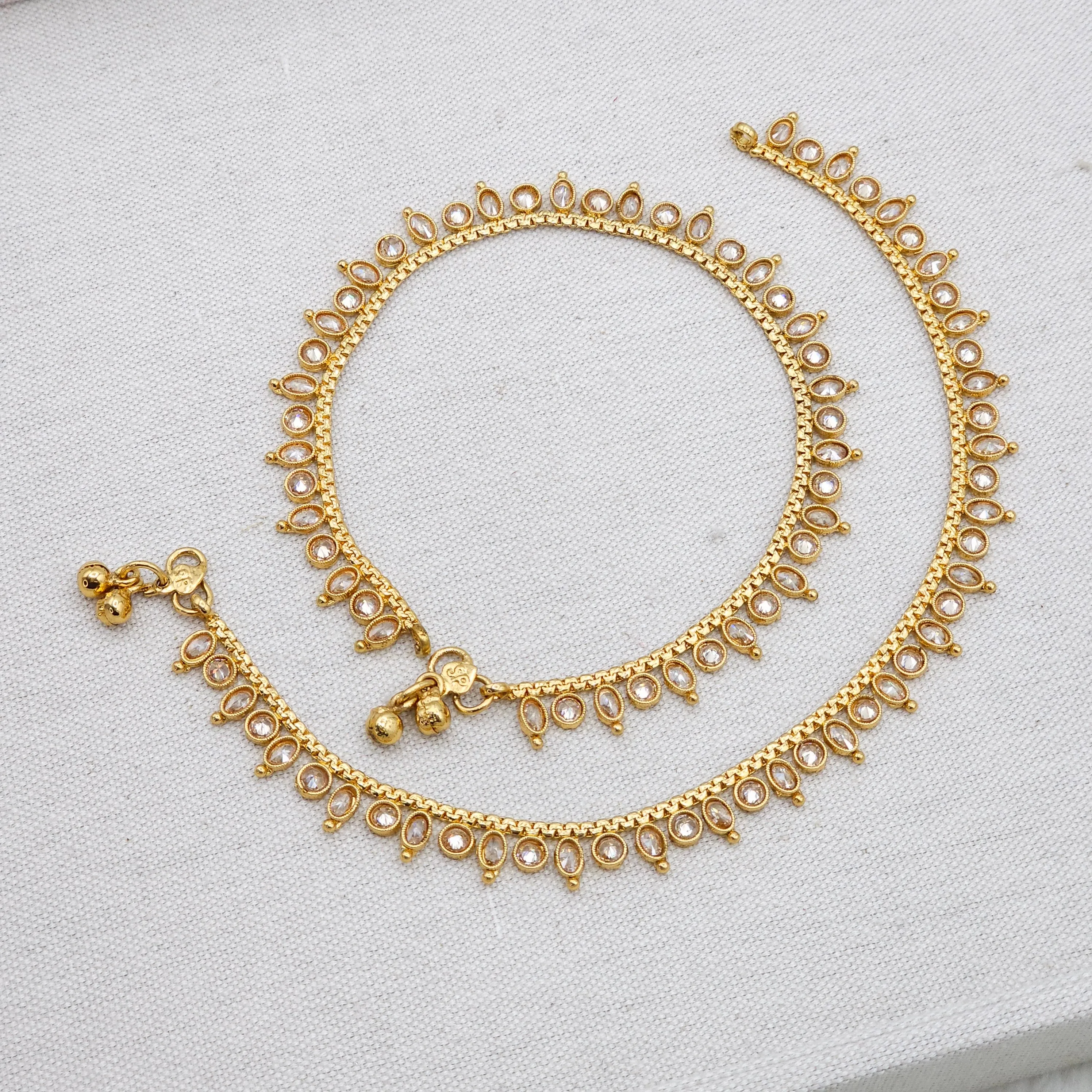Roma Gold Plated polki Anklets