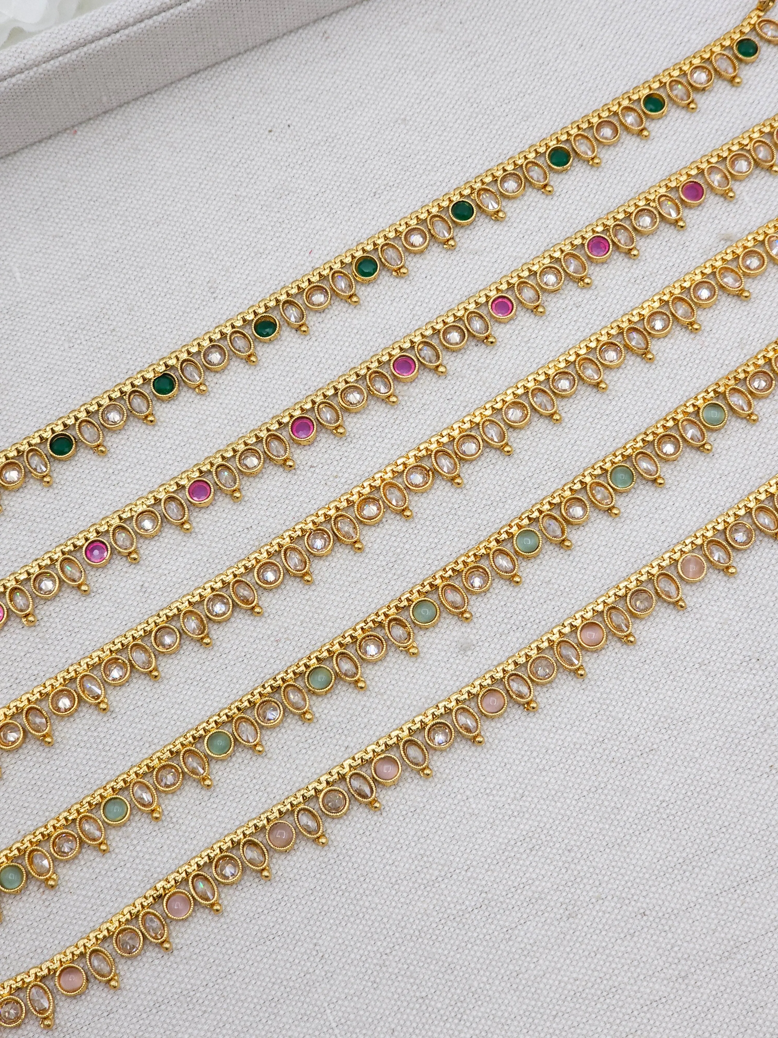 Roma Gold Plated polki Anklets