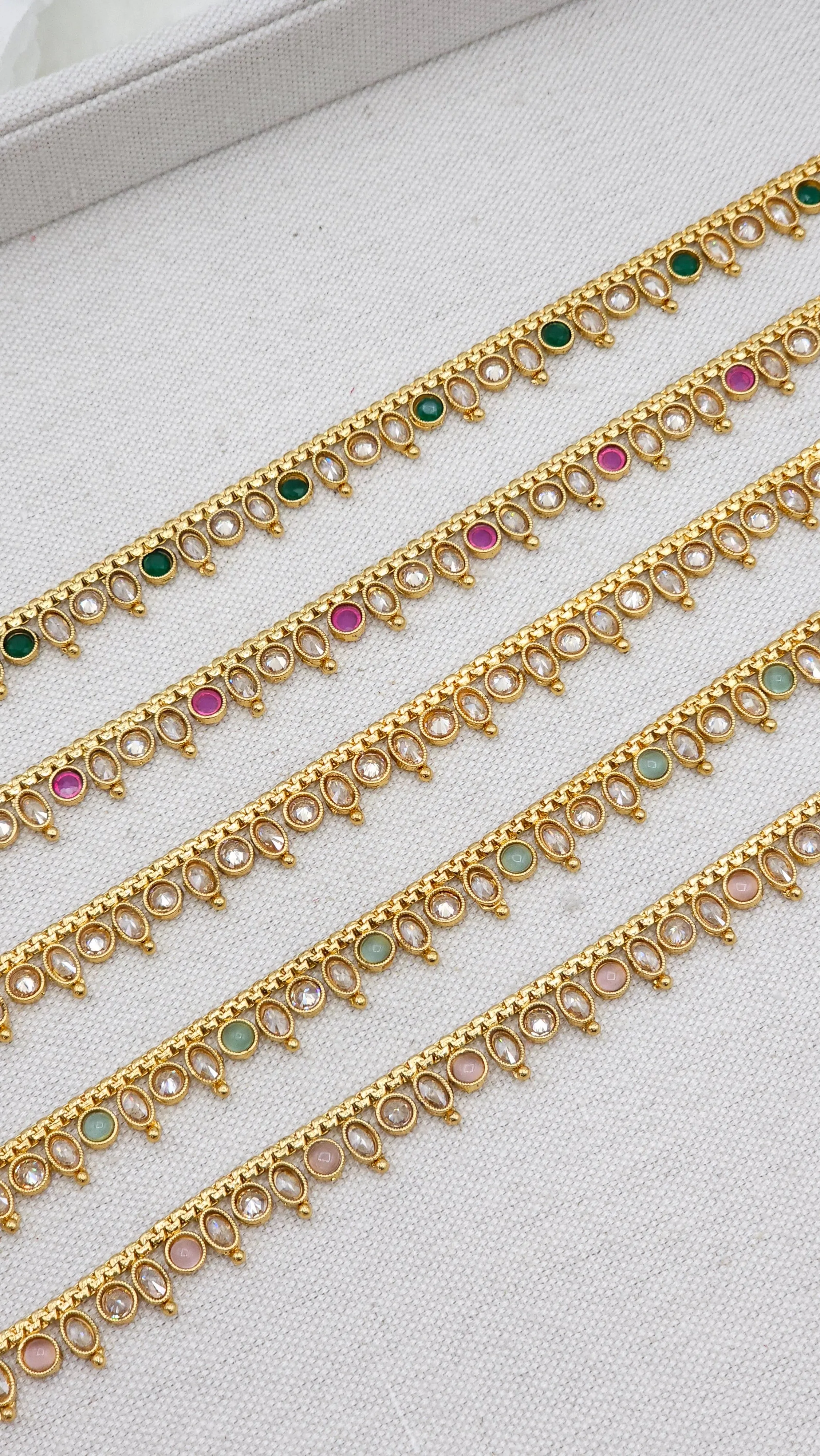Roma Gold Plated polki Anklets