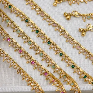 Roma Gold Plated polki Anklets