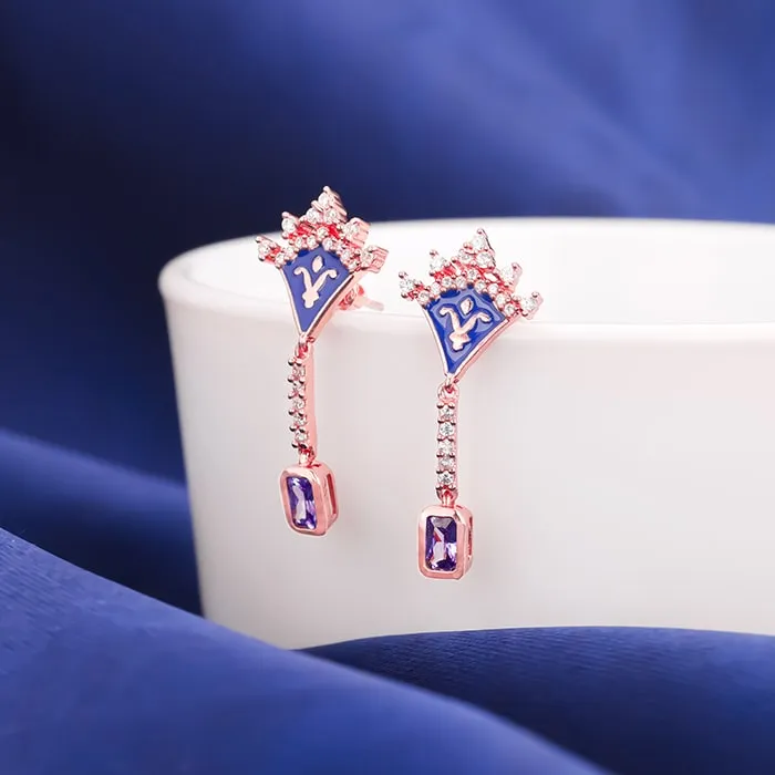 Rose Gold Queen Victoria's Coronet Earrings