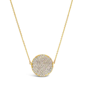 Round Diamond Pendant Necklace