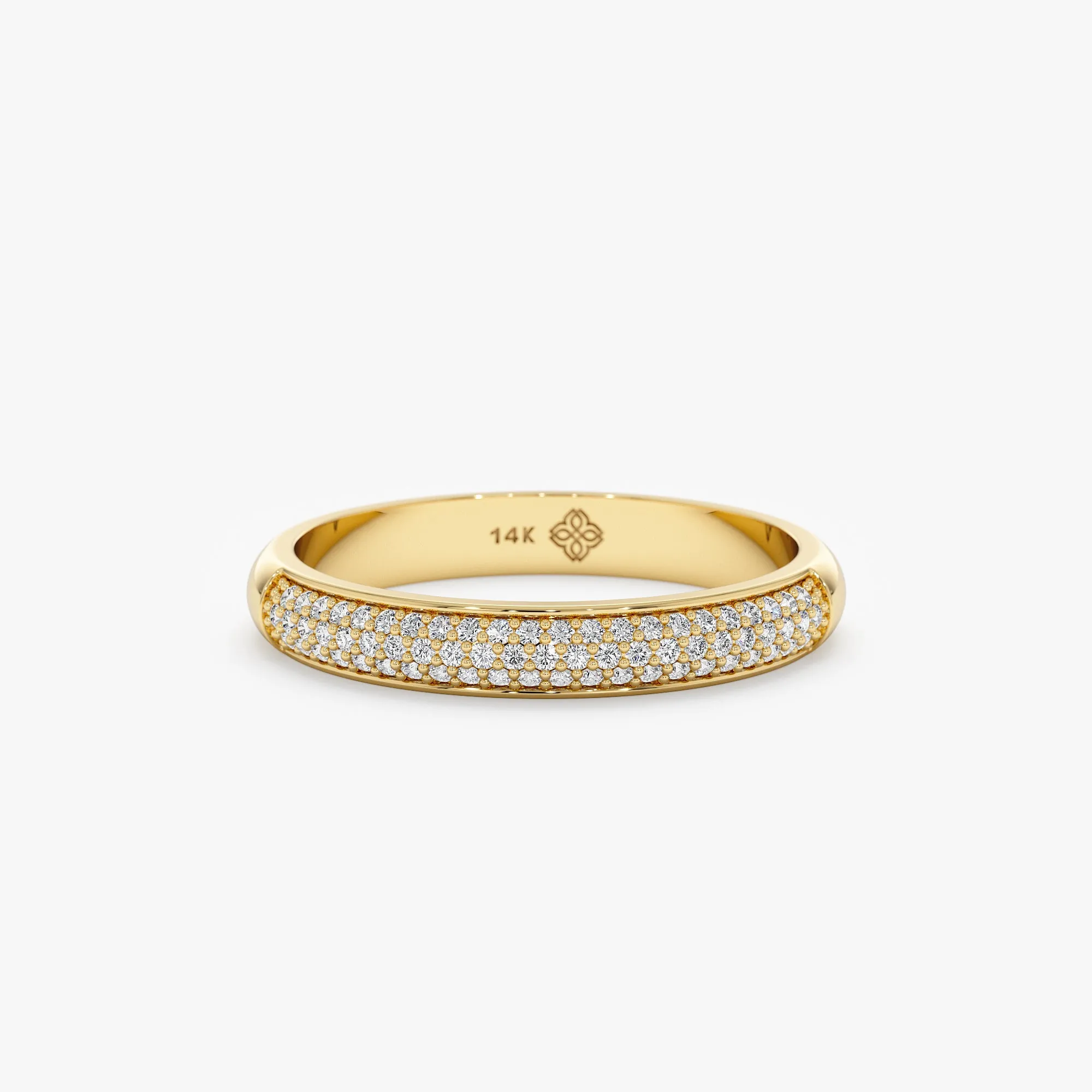 Round Pave Diamond Ring, Amira