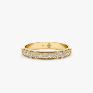 Round Pave Diamond Ring, Amira