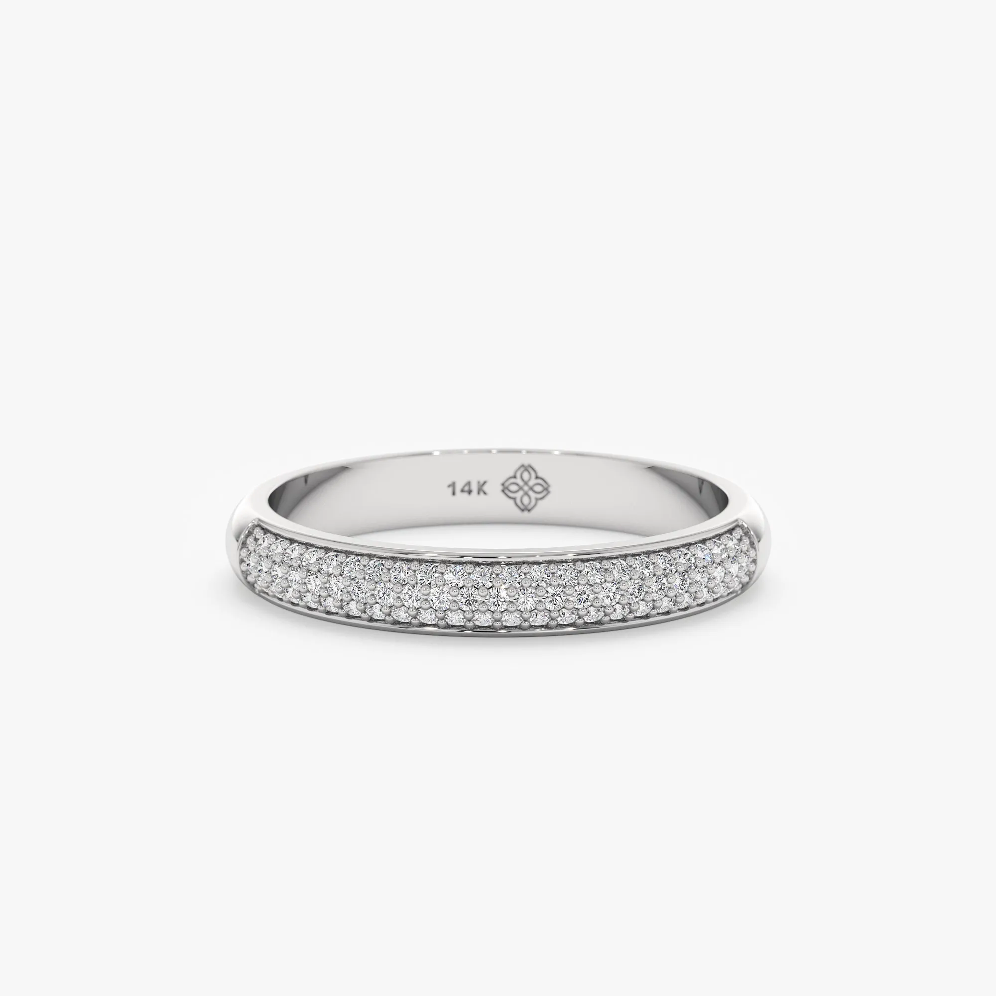 Round Pave Diamond Ring, Amira