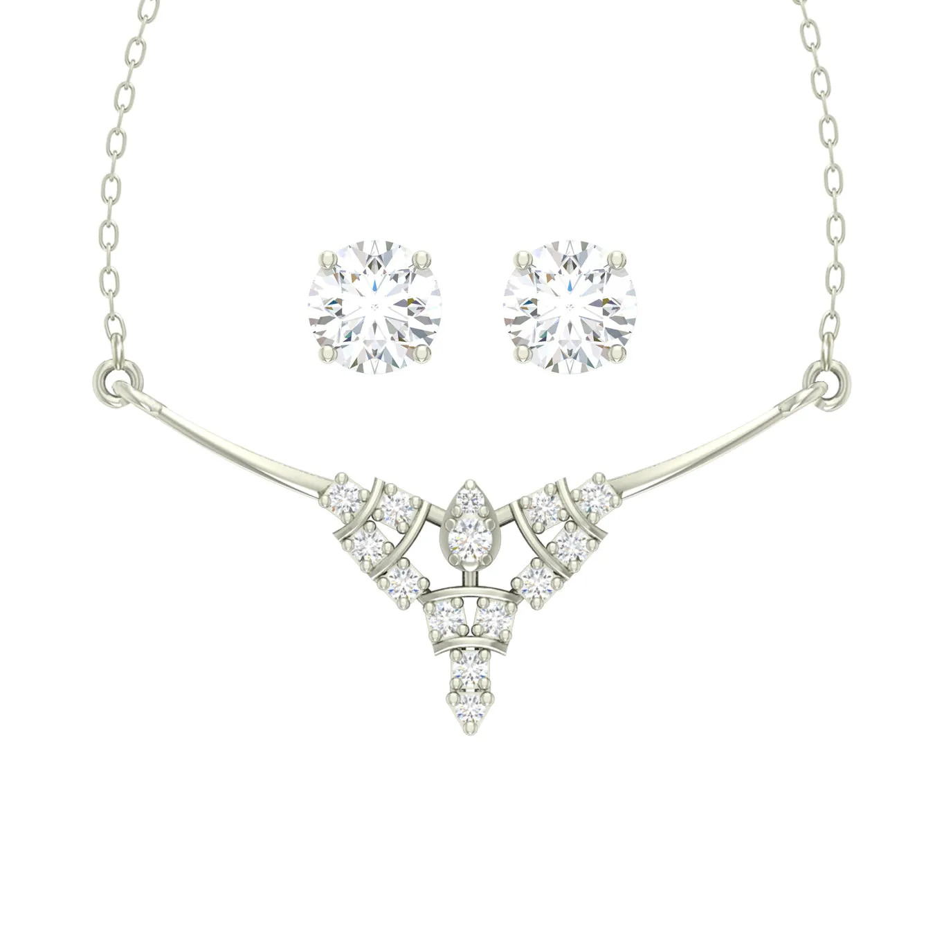 Silver Alice Jewellery Set