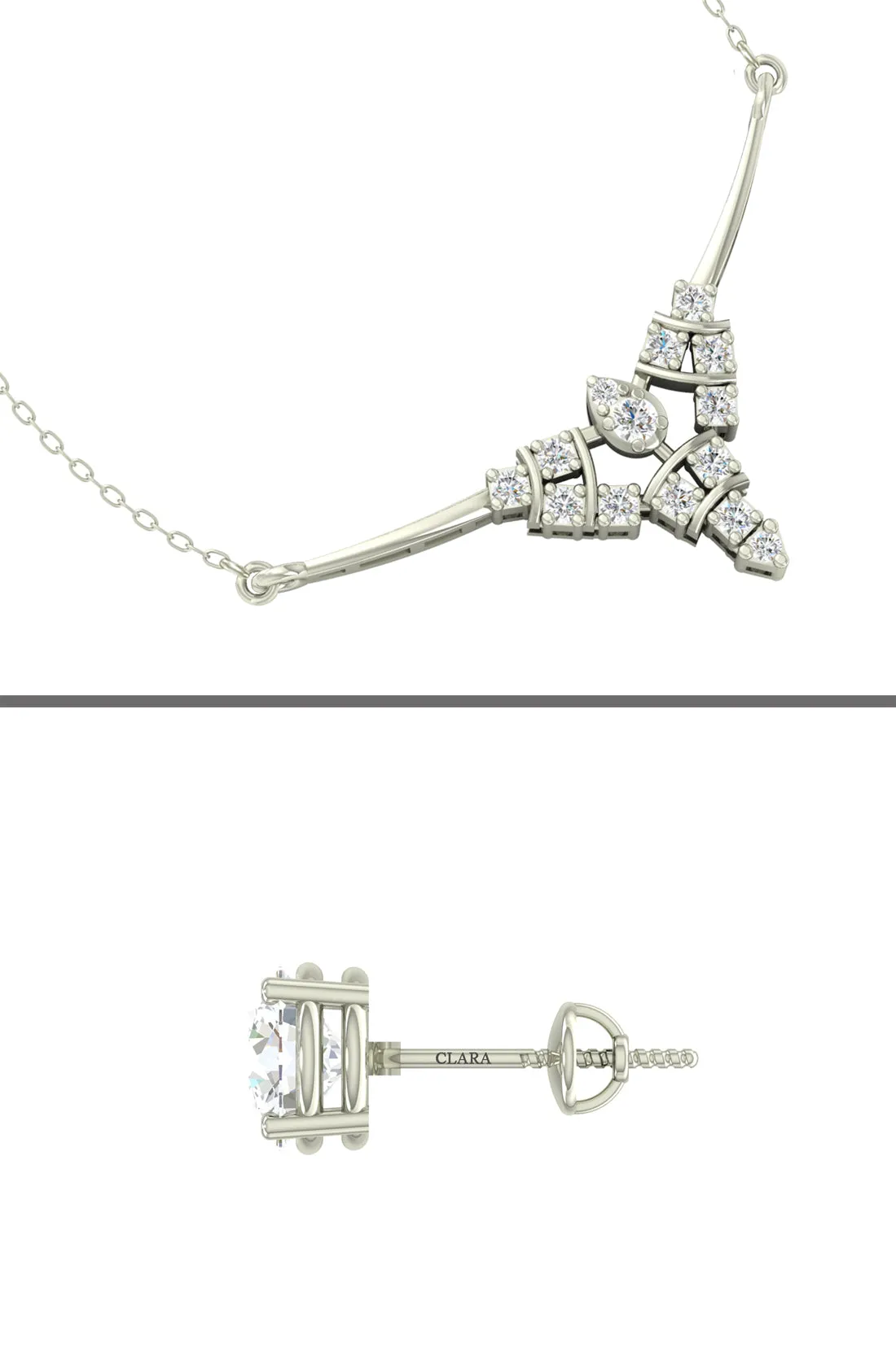 Silver Alice Jewellery Set